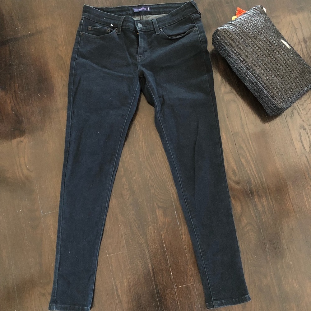 Levis denim black jeggings size 9